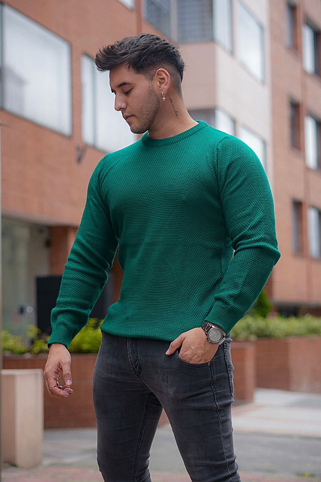 Suéter Cuello Redondo